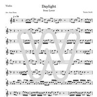Daylight (Violin Sheet Music)