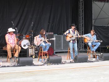 Songwriter's in the round at Dauphin, Manitoba. Washboard Hank, Romi Mayes, Tim Hus, Hayes Carll
