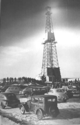 The Discovery well at Leduc #1, Alberta 1947
