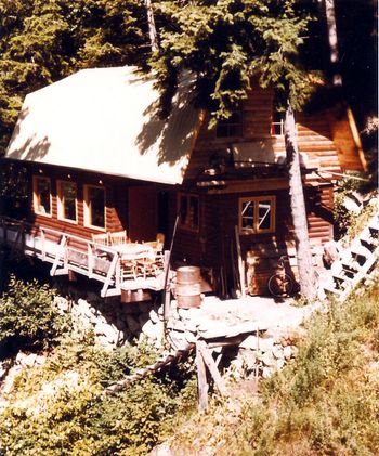 The timber house where I grew up - hand built by my dad
