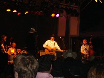 On stage with Corb Lund & The Hurtin' Albertans
