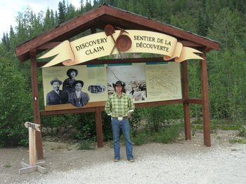 At the site of the discovery claim - Yukon
