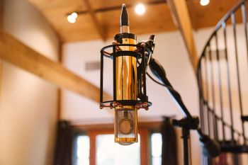 The Manley gold reference mic is a favorite for vocals at Mini Horse Studio
