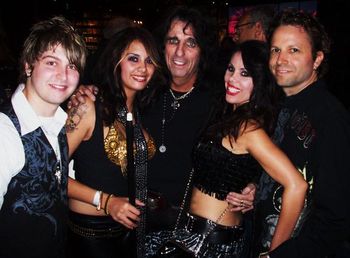 With Alice Cooper
