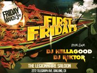 first Friday at the Legionnaire saloon loft with Dj Hellagood and Riktor 