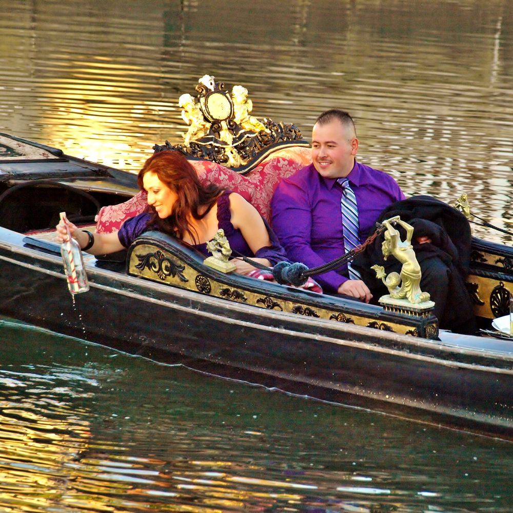 Couple in gondola