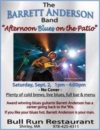 Blues on the Patio at The Bull Run w/The Barrett Anderson Band