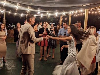 Bride and Groom Dancing the Night Away
