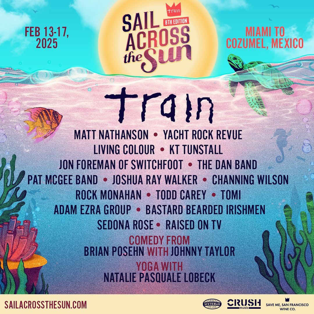 Sail Across The Sun w/ Train, Matt Nathanson, Living Colour and more