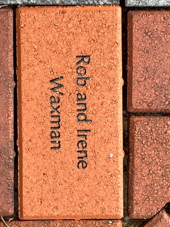 Rob and Irene's brick at The Big House Museum.
