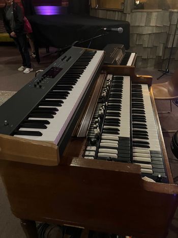 Chuck Leavell's organ from Rolling Stones at Capricorn Studios.
