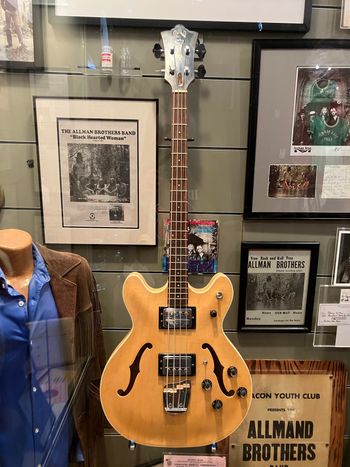 Berry Oakley bass at Big House Museum
