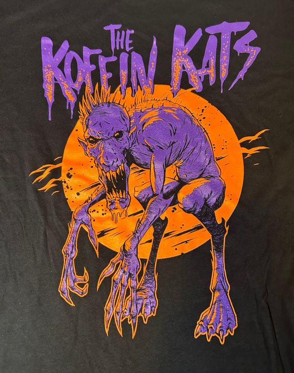 T-shirt Concert Tour Koffin Kats - Taille XL, Noir, Unisexe (neuf Sans étiquette)