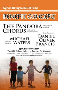 The Pandora Chorus in concert at Benefit Concert for Syrian Refugee Fund