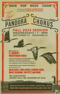 Online Registration for Fall 2023 Pandora Chorus