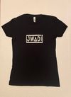 WOMEN’S SQUARE LOGO T-SHIRT - BLK