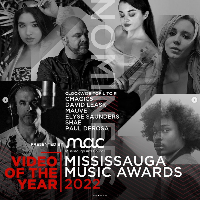 ["Genes" won Video Of The Year 2022 making Elyse Saunders a 3 x Mississauga Music Award winner]