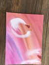 Postcard Paintings Ghost Birds of The Rainbow