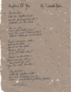 Handwritten Lyrics