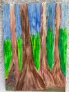 Postcard Paintings - Swamp Trees