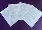 Handwritten Lyrics