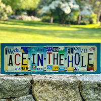 Ace In The Hole License Plate Art