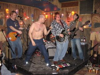 Levi sits in 2005 (immediately followed by arrest!) - Otto's Shrunken Head - NYC
