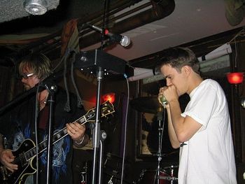 Jeremy Lange on blues harp 2006 - Bar Nine - NYC
