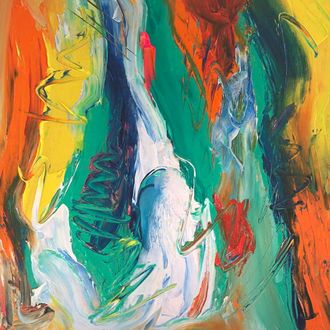 bright abstract cover for album