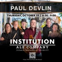 The Paul Devlin Band at Institution Ale Co.