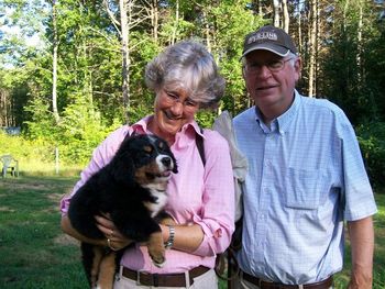 Betsy & Steve Leslie of Newport, RI. "Squirt" is now known as LOKI.
