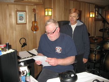 Tommy McDonnell and T. Nicks work on "Deep Water".
