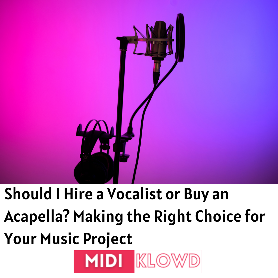 Should I Hire a Vocalist or Buy an Acapella? Making the Right Choice
