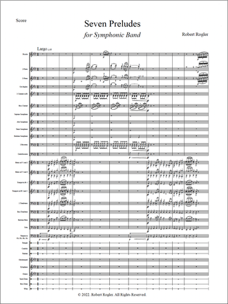 Preview of Seven Preludes for Symphonic Band by Robert Rogler