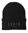 cv313 [DETROIT] - Metallic chrome/silver embroidered beanie, perfect for The Coldest Season! LMTD to 25!