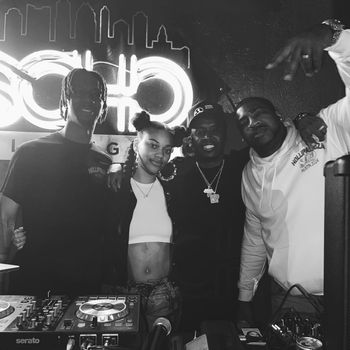 OG Kee, DJ Main Event, Ferrari Simmons, and DJ Holiday at Hollipalooza during SXSW
