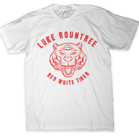 T-Shirt - Red White Tiger - White/Red (Limited Supply)