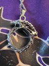 Ouroboros on chain necklace