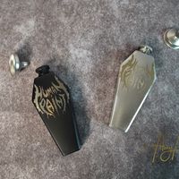 Human Paint Coffin Flask