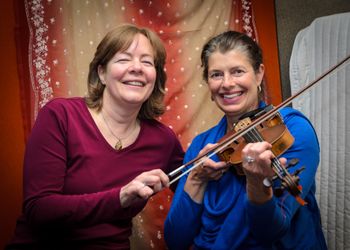 CD - helping Anne Lindsay on violin, Credit: Jason LaPrade
