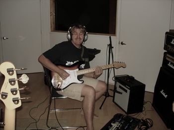 Guitarist Tim Osborne layin' down some leads. 1/09
