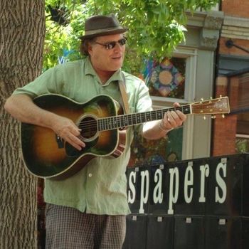 Busking on Pearl Street Mall
