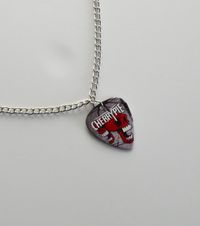 Red Cherry Skull Logo Guitar Pick Necklace