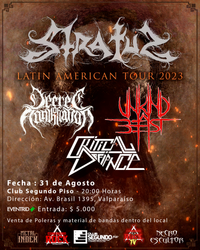 STRATUZ - LATIN AMERICAN TOUR 2023 (APLAZADO)