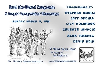 Usual Suspects Songwriter Showcase, #1, 50 Mason, SF
