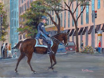 Chicago Mountie...
Acrylic on Canvas  24" x 18"
