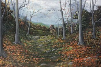Autumn Path...
Acrylic on Canvas  36" x 24"
