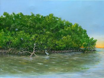 Mangrove Island...
Acrylic on Canvas  24" x 18"
