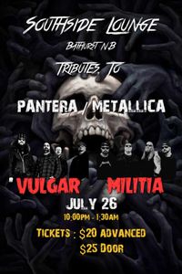 Militia & VulgaR Tribute to Pantera @ Sounthside Lounge (Bathurst, NB)