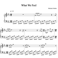 What We Feel (Glass Boxes) - Piano Sheets